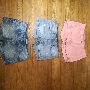 Bundle shorts all size 3
